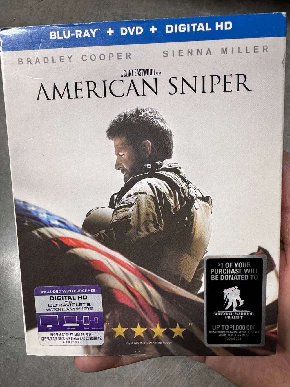 American Sniper Blu-ray + DVD + Digital HD